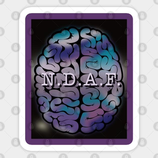 Neurodiverse AF Sticker by NeurodiverseNarnie